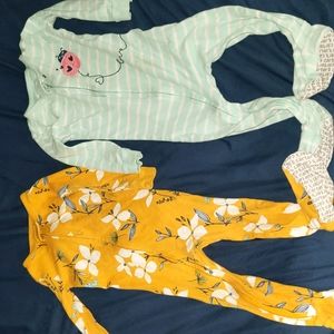Girls Carter's Cotton Sleepers 18 months